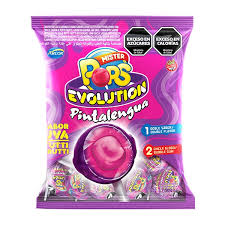 CHUPETIN EVOLUTION UVA TUTTI FRUTTI/ PINTA LENGUA    432 GRS 24 BOLSA X UNI